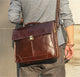YAAGLE Fashion Real Leather Business Messenger Handbag YG7091 - YAAGLE.com