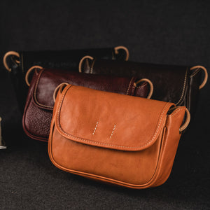 YAAGLE Women Tanned Leather Mini Cross Body Bag YG81680 - YAAGLE.com