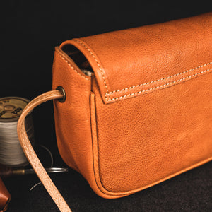 YAAGLE Women Tanned Leather Mini Cross Body Bag YG81680 - YAAGLE.com