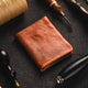 YAAGLE Classical Tanned Leather Purse Card Slots Soft Wallet YG85009 - YAAGLE.com