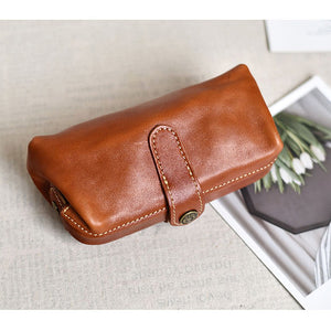 YAAGLE Vintage Genuine Leather ladies Travel Makeup Hanging Toiletry Bag YG6611 - YAAGLE.com