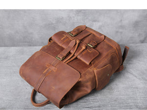 High Quality Genuine Leather Outdoor Backpack YG1112 - YAAGLE.com