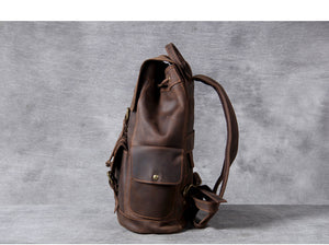 High Quality Genuine Leather Outdoor Backpack YG1112 - YAAGLE.com