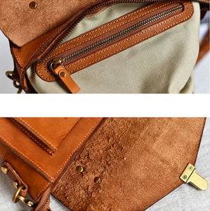 YAAGLE Women British Style Tanned Leather Flap Shoulder Bag Tote YG350 - YAAGLE.com