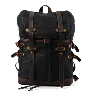 Canvas Men's Bag Casual Backpack Waterproof Outdoor Travel Student Bag KS6008 - YAAGLE.com