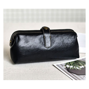 YAAGLE Vintage Genuine Leather ladies Travel Makeup Hanging Toiletry Bag YG6611 - YAAGLE.com