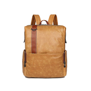 YAAGLE Genuine Leather Unisex Casual Outdoor Travel Backpack YG7260 - YAAGLE.com