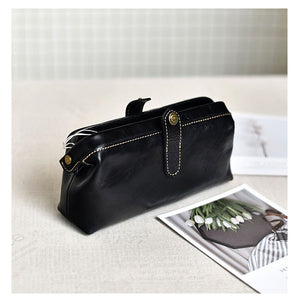 YAAGLE Vintage Genuine Leather ladies Travel Makeup Hanging Toiletry Bag YG6611 - YAAGLE.com