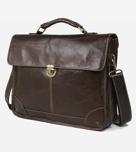 YAAGLE Fashion Real Leather Business Messenger Handbag YG7091 - YAAGLE.com