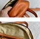 YAAGLE Girls' Simple Real Leather Student Zipper Backpack YG209 - YAAGLE.com