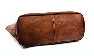YAAGLE Women Vintage Soft Tanned Leather Handbag Tote YG8556 - YAAGLE.com