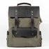 Vintage canvas backpack  leather bag mens daypack KS6007