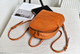 YAAGLE Girls' Simple Real Leather Student Zipper Backpack YG209 - YAAGLE.com