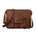 YAAGLE Men's Tanned Leather Business Briefcase Messenger Bag YG9042