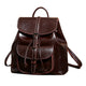 YAAGLE Women Wax Leather Drawstring Backpack YG9912D - YAAGLE.com