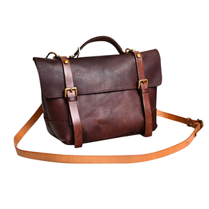 YAAGLE Women Vintage Handmade Real Leather Flap Handbag YG297(small) - YAAGLE.com