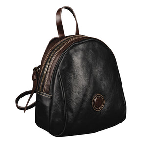 YAAGLE Girls' Tanned Leather Contrast Color Mini Zipper Backpack YGM8207 - YAAGLE.com