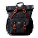 Unisex Fashion Multi-pockets Tanned Leather Travel Backpack YGJWM982 - YAAGLE.com