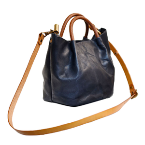 YAAGLE Women Classic Tanned Cowhide Bucket Handbag YG370 - YAAGLE.com