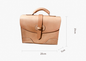 YAAGLE Women British Style Genuine Leather Briefcase Handbag YGY073 - YAAGLE.com