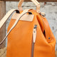 YAAGLE Women Tanned Leather Mini Travel Backpack Tote YGBR6078 - YAAGLE.com