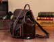YAAGLE Women Wax Leather Drawstring Backpack YG9912D - YAAGLE.com