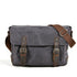Vintage Style Waxed Canvas Crossbody Messenger Bag #KS7001