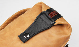 YAAGLE Genuine Leather Unisex Casual Outdoor Travel Backpack YG7260 - YAAGLE.com