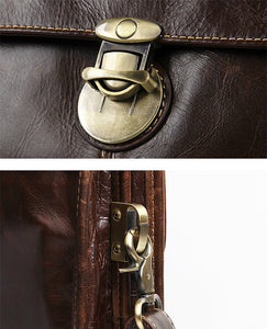 YAAGLE Fashion Real Leather Business Messenger Handbag YG7091 - YAAGLE.com
