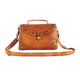YAAGLE Women Vintage Tanned Leather Flap Shoulder Bag Tote YGPD2099 - YAAGLE.com