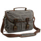 Classic Thick Waxed Canvas Cross body Tablet Messenger Bag #KS7002 - YAAGLE.com