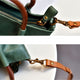 YAAGLE Women Classic Tanned Cowhide Bucket Handbag YG370 - YAAGLE.com