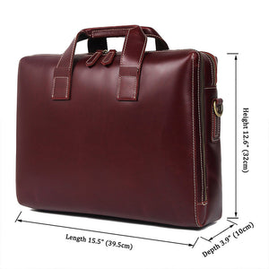 YAAGLE Men's Genuine Leather Hand Briefcase Bag for Business YG7167Q - YAAGLE.com