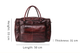 YAAGLE Unisex Large Tanned Leather Duffle Handbag YG6464 - YAAGLE.com