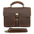YAAGLE Men's Durable Real Leather Laptop Business Handbag YG7164R