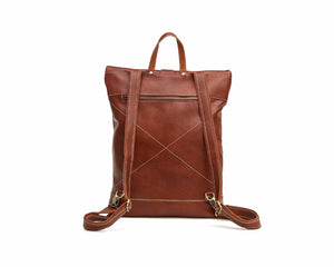 Men‘s Fashion Genuine Leather Travel Backpack Business Bag YG6396 - YAAGLE.com