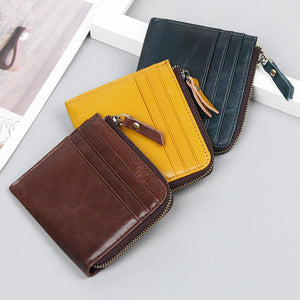 YAAGLE Unisex Mini Zipper Purse Card Slots YG8448 - YAAGLE.com