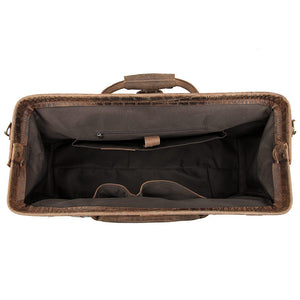 YAAGLE Crazy Horse Leather Crack Pattern Top-handle Bag YG7281 - YAAGLE.com