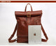 Men‘s Fashion Genuine Leather Travel Backpack Business Bag YG6396 - YAAGLE.com