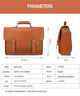 YAAGLE Men's Genuine Leather Business Briefcase Flap Handbag YG7205B - YAAGLE.com