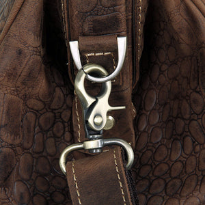 YAAGLE Crazy Horse Leather Crack Pattern Top-handle Bag YG7281 - YAAGLE.com