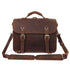YAAGLE Men's Crazy Horse Leather Business Briefcase Flap Handbag YG7161