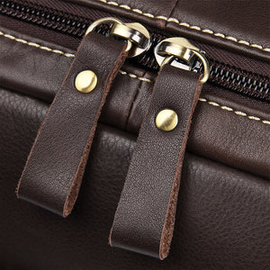 YAAGLE Men's Fashion Real Leather Business Briefcase Handbag YG7396Q - YAAGLE.com