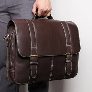 YAAGLE Men's Fashion Real Leather Business Briefcase Handbag YG7396Q - YAAGLE.com