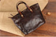 YAAGLE  Simple Style Women Tanned Leather Handbag Tote YG9671 - YAAGLE.com