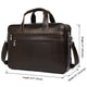 YAAGLE Men's Genuine Cowhide Briefcase Travel Business Handbag YG7319 - YAAGLE.com