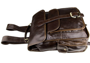 YAAGLE Male Multi-functional Genuine leather travel Backpack Satchel YG7283 - YAAGLE.com