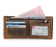 YAAGLE Men's Crazy Horse Leather Wallet Card Slots YG8056R - YAAGLE.com