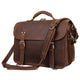 YAAGLE Men's Crazy Horse Leather Business Briefcase Flap Handbag YG7161 - YAAGLE.com