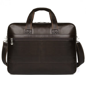 YAAGLE Men's Genuine Cowhide Briefcase Travel Business Handbag YG7319 - YAAGLE.com